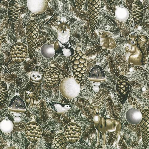 Holiday Flourish - Forest Glen Taupe