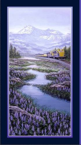 Aurora's Passage Great Land Passage Panel 24"x44"