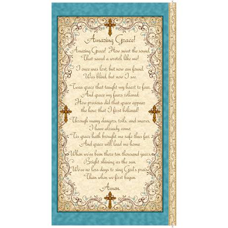 Amazing Grace Panel 24"x44" Cream