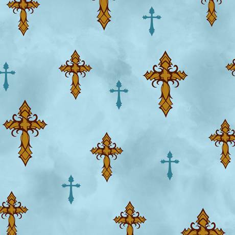 Amazing Grace Crosses Teal