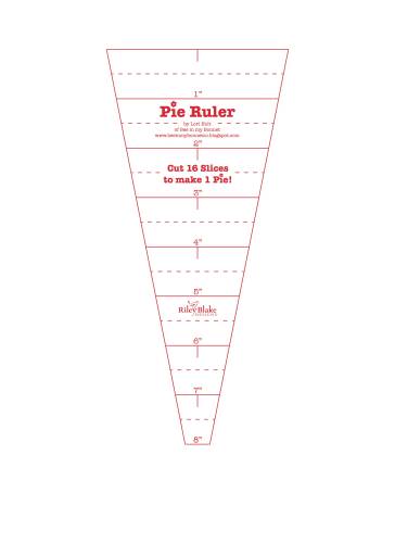 Lori Holt Pie Ruler 22-1/2 Degree