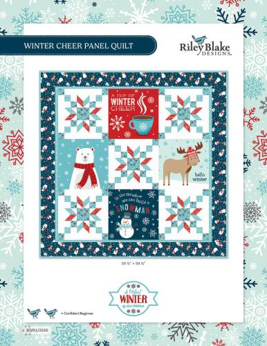Winter Cheer Panel Quilt - FREE PATTERN DOWNLOAD