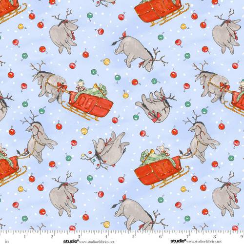 Christmas at Pooh Corner Reindonkeys - Light Blue
