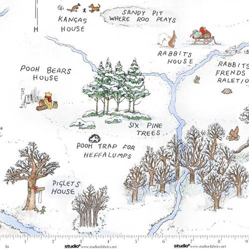Christmas at Pooh Corner Frosted Acre Woods - Snow