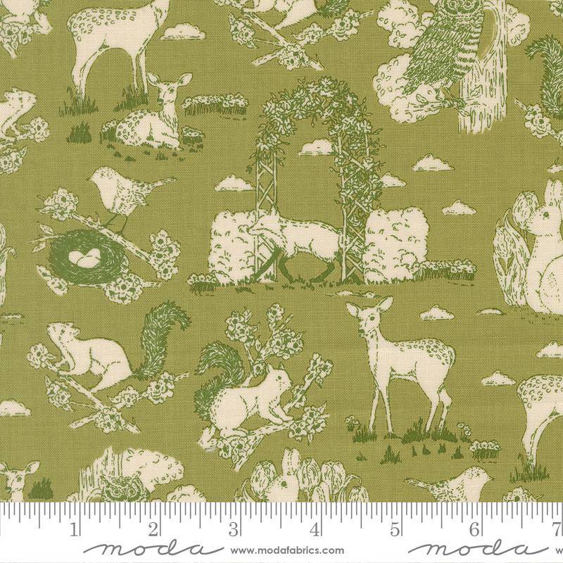 My Secret Garden Garden Toile - Grass