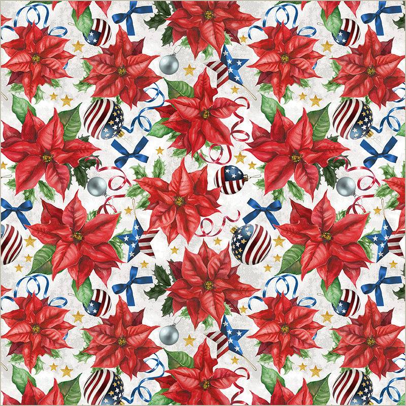 All-American Christmas Patriotic Poinsettia