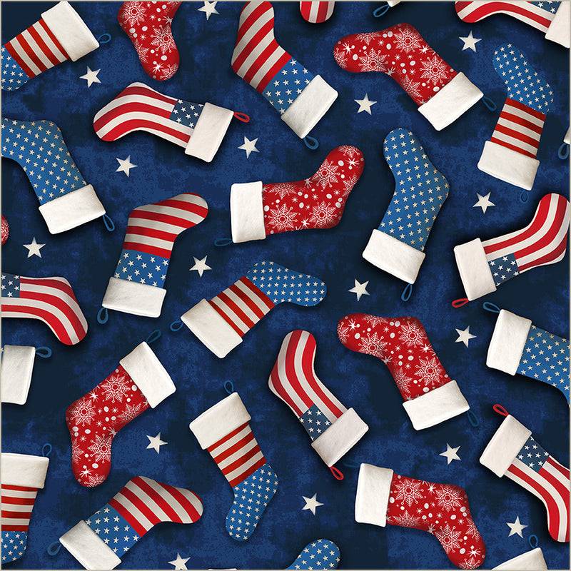 All-American Christmas Star-Spangles Stockings
