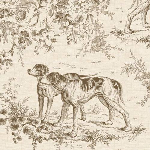 The Groundskeeper Hound Toile - Cream