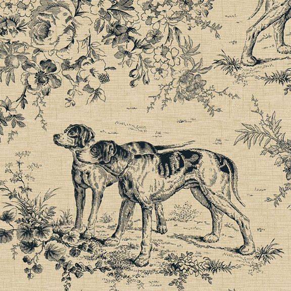 The Groundskeeper Hound Toile - Tan