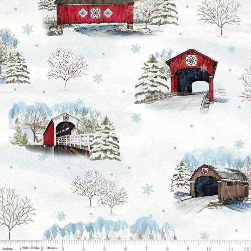Covered Bridges in Winter Main - Snow
