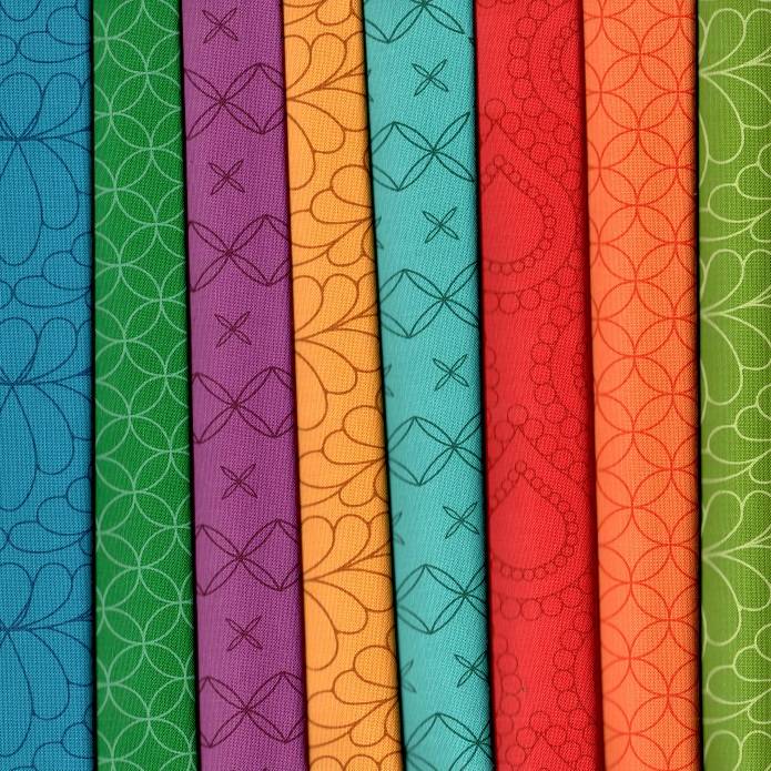 Rainbow Spice Fabric Pack - 8 Fat Quarters