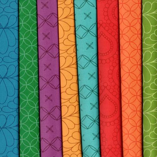 Rainbow Spice Fabric Pack - 8 Fat Quarters