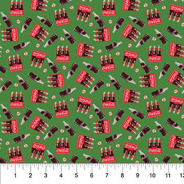 Coca Cola Christmas Tossed Crate - Green