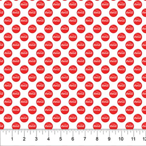 Coca Cola Christmas Dot - White/Red