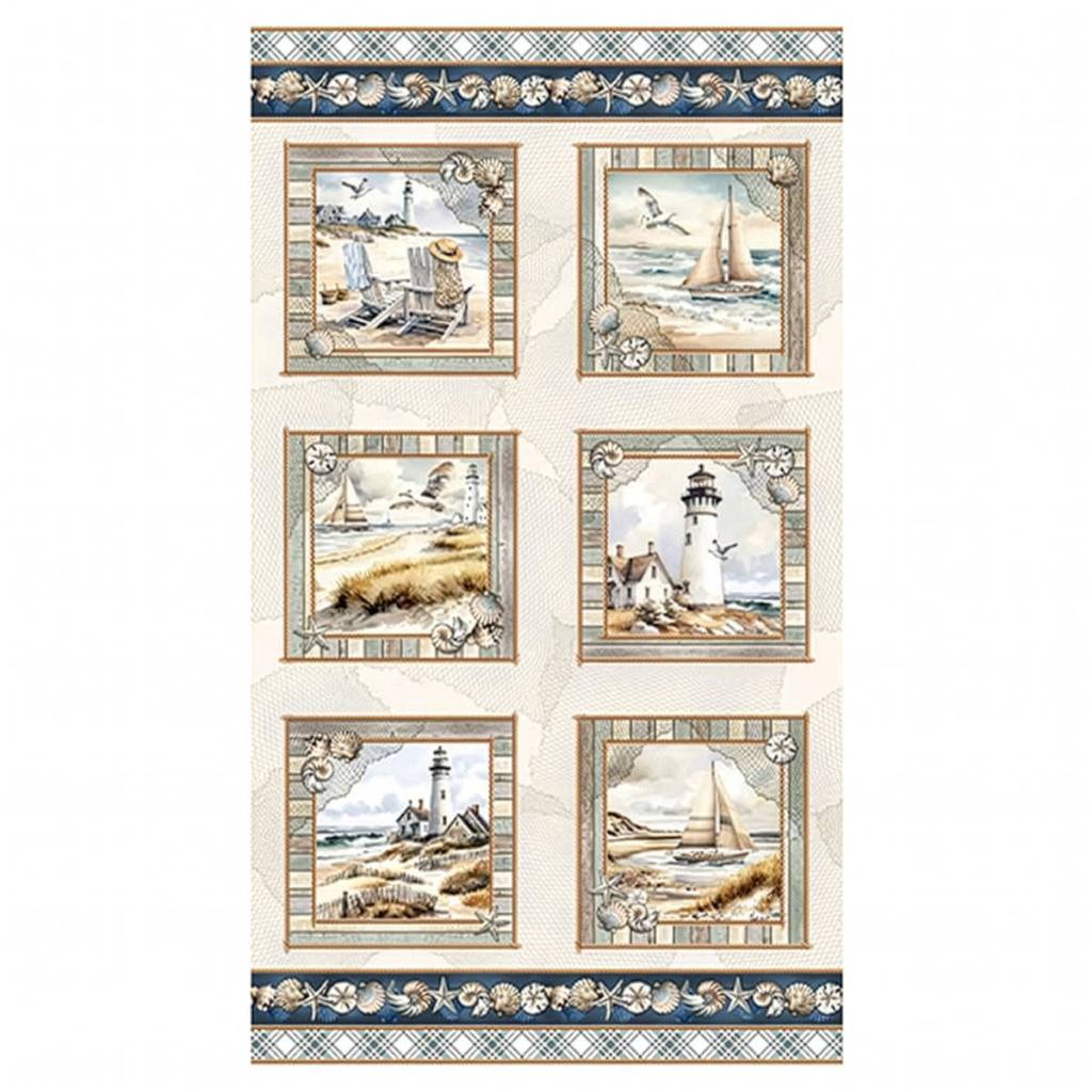 Coastal Escape 24" Panel - Neutral