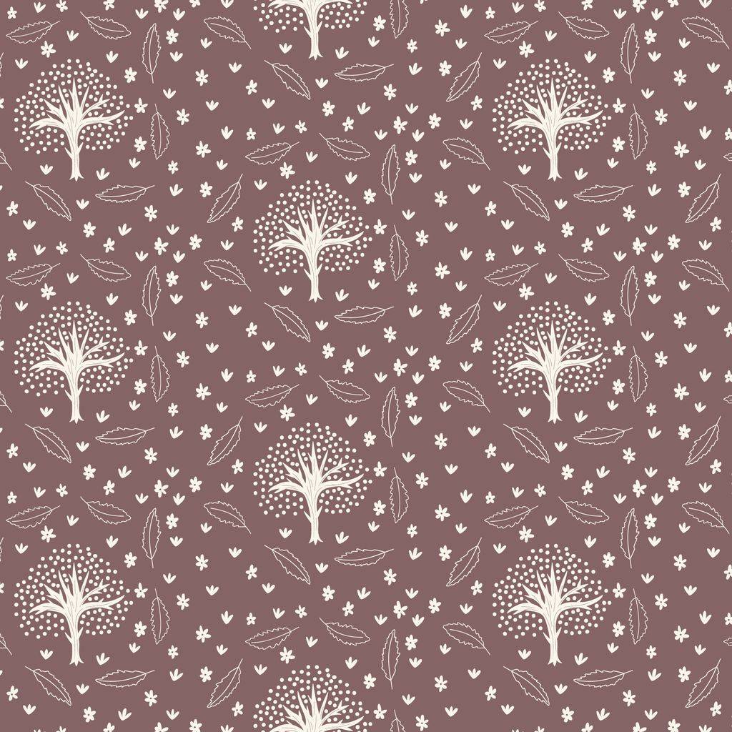 Whimsical Forest Floor Winter Thicket - Red Bean