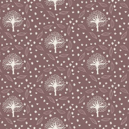 Whimsical Forest Floor Winter Thicket - Red Bean