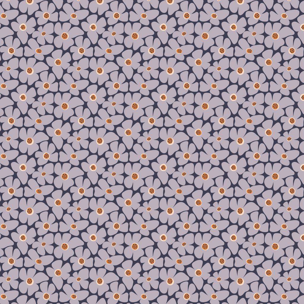 Whimsical Forest Floor Clover Meadow - Lavender Gray