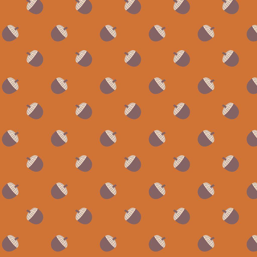Whimsical Forest Floor Acorns - Pumpkin
