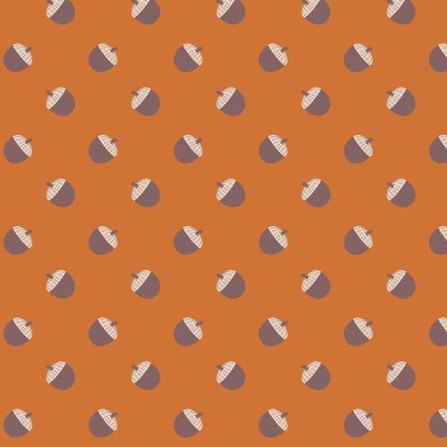 Whimsical Forest Floor Acorns - Pumpkin