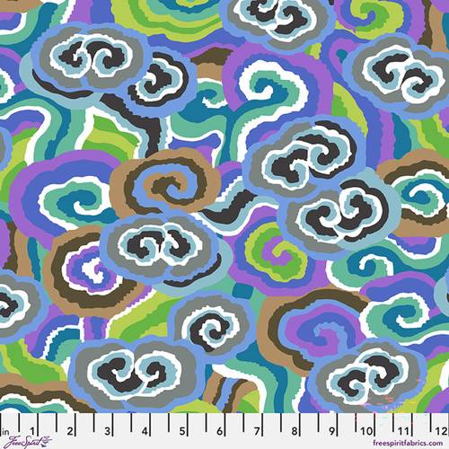 Kaffe Fassett Collective: August 2026 Cloud Scrolls - Contrast