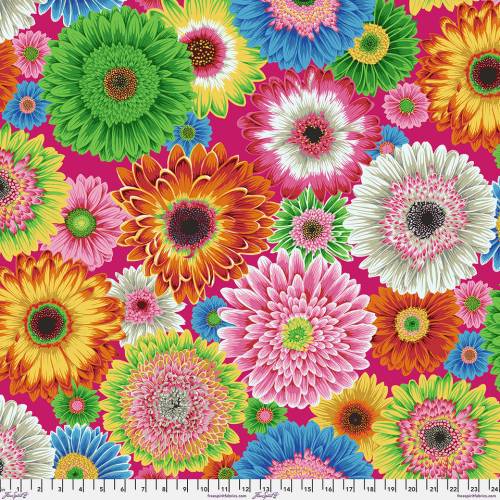 Kaffe Fassett Collective: August 2026 Gerbera Daisies - Bright