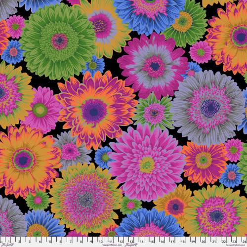 Kaffe Fassett Collective: August 2026 Gerbera Daisies - Dark