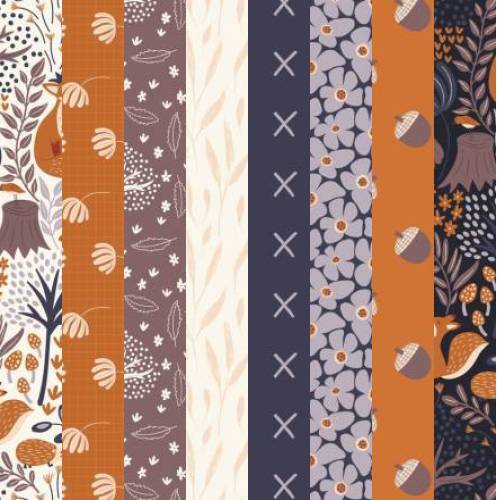 Whimsical Forest Floor Fabric Pack - 8 Fat Quarters