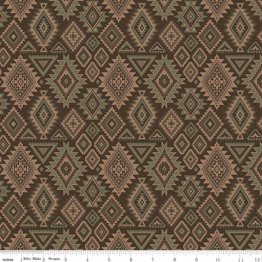 Whispering Pines Geometric - Brown