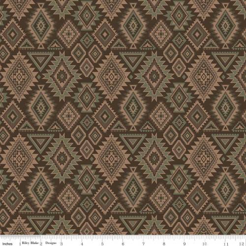 Whispering Pines Geometric - Brown