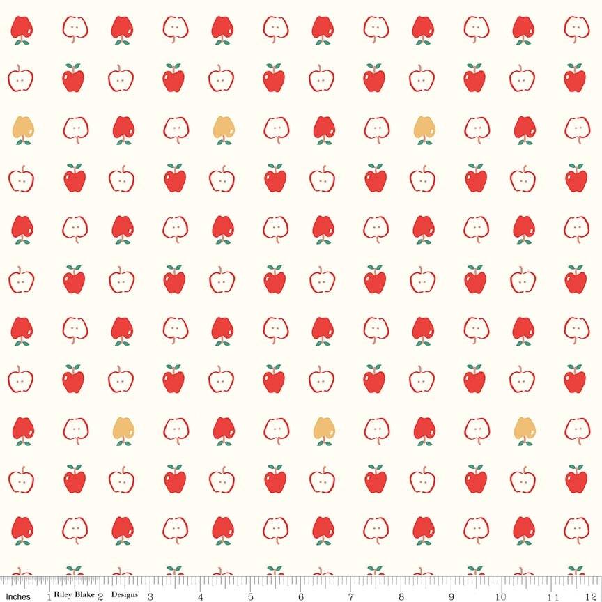 Cotton Nook Apples - Vintage White