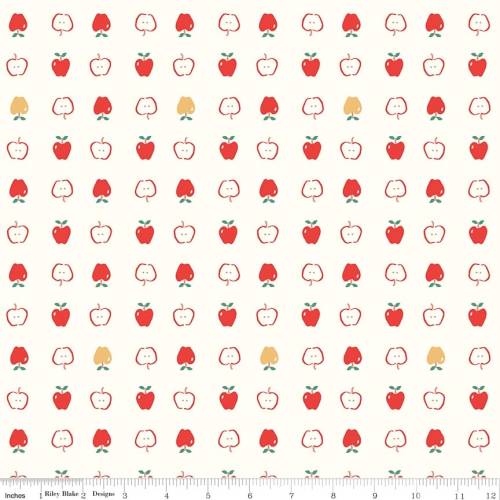 Cotton Nook Apples - Vintage White
