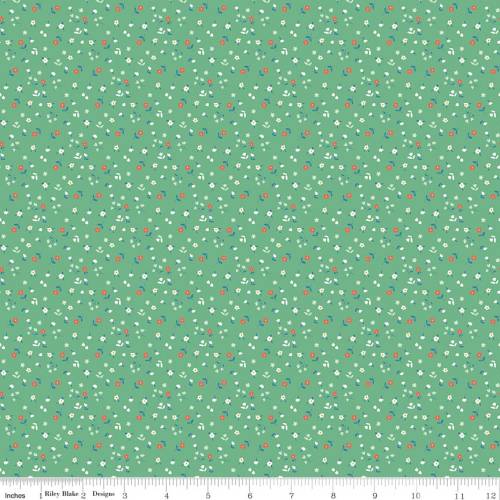 Cotton Nook Flowers - Green