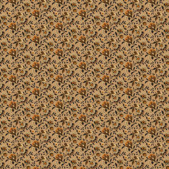 Midnight Cheddar Fall Flowers - Beige