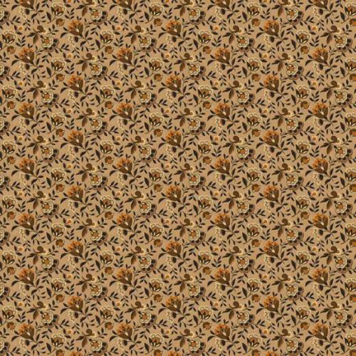 Midnight Cheddar Fall Flowers - Beige