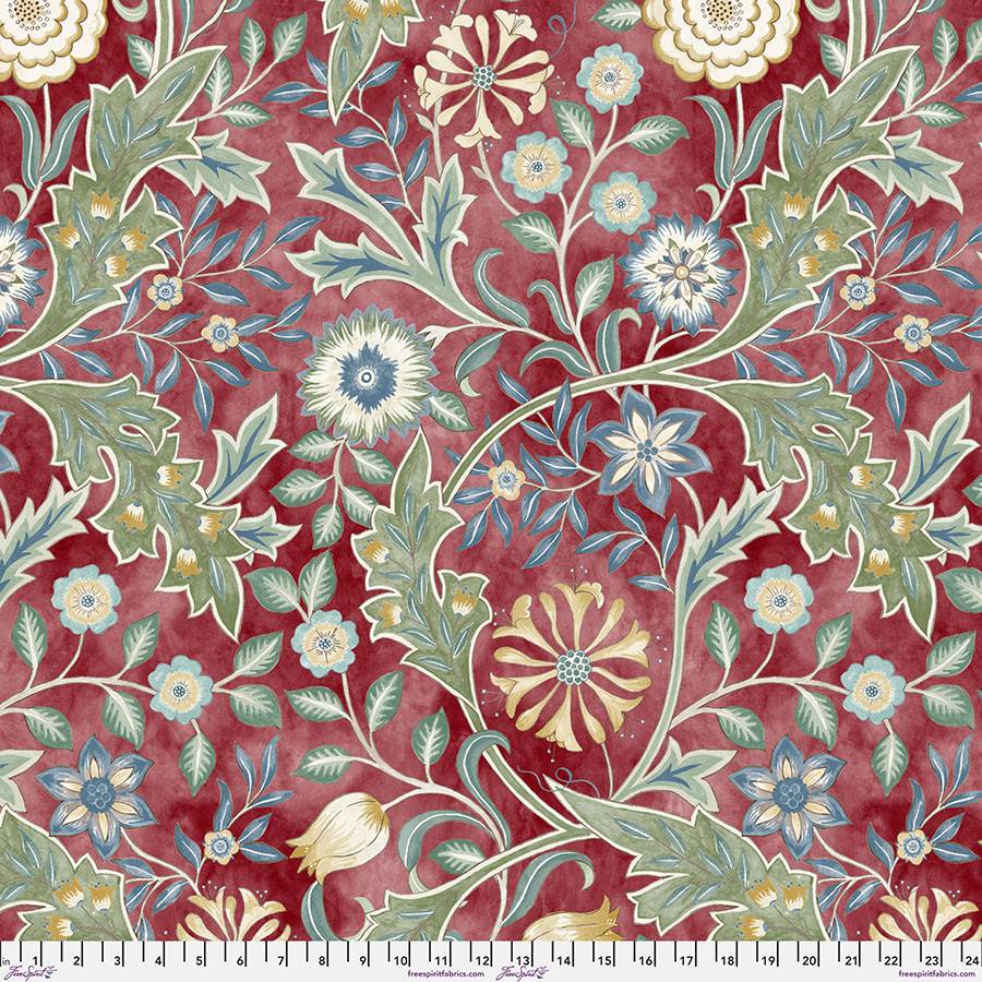 William Morris 108 Wilhelmina - Crimson