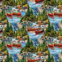 Canoe Lake Scenic - Blue/Multi image 1