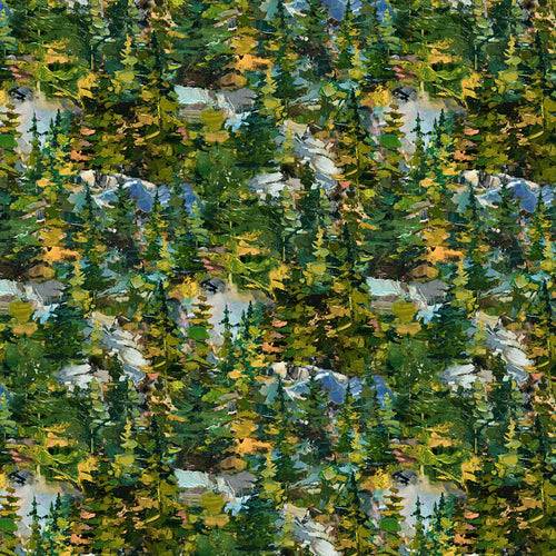 Canoe Lake Trees - Green/Multi
