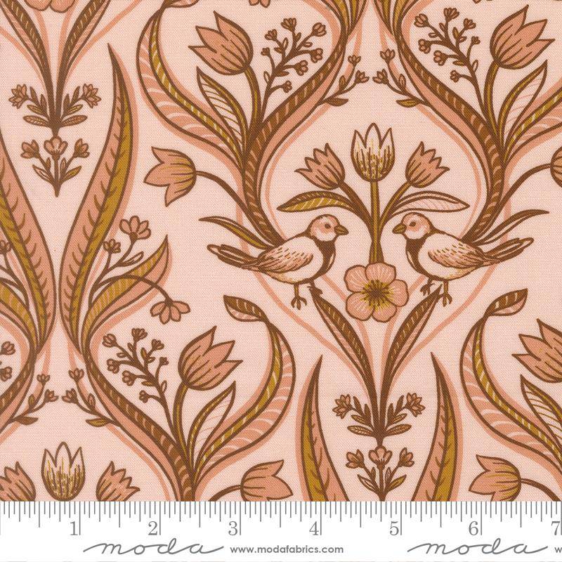 Feather and Forest Bloom Medallion Birds - Petal