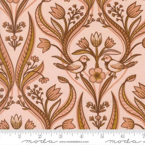 Feather and Forest Bloom Medallion Birds - Petal