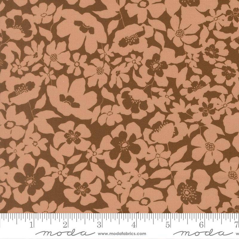 Feather and Forest Bloom Floral Fusion - Walnut