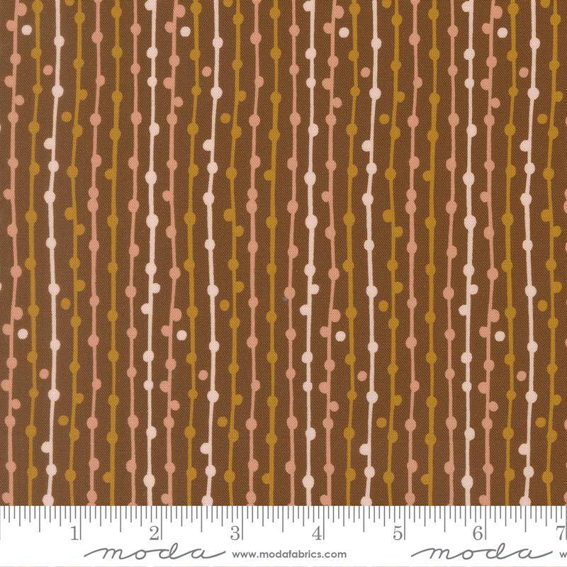 Feather and Forest Bloom String of Pearls - Walnut