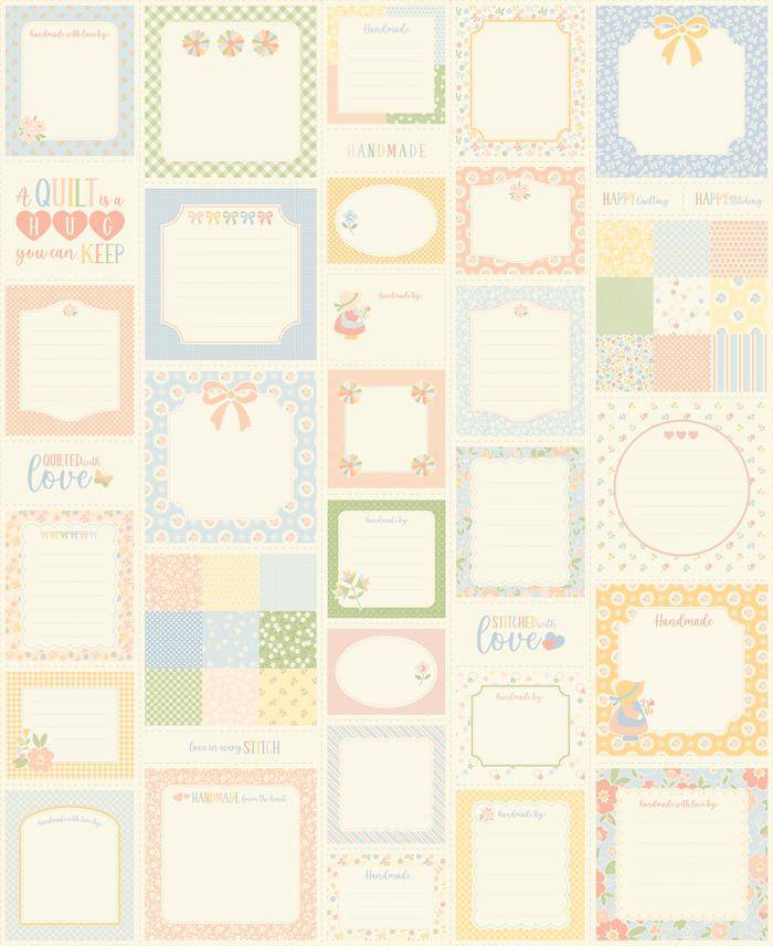 Handmade Sweetness Labels N Things 36" x 44" Panel - Porcelain