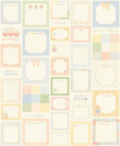 Handmade Sweetness Labels N Things 36" x 44" Panel - Porcelain