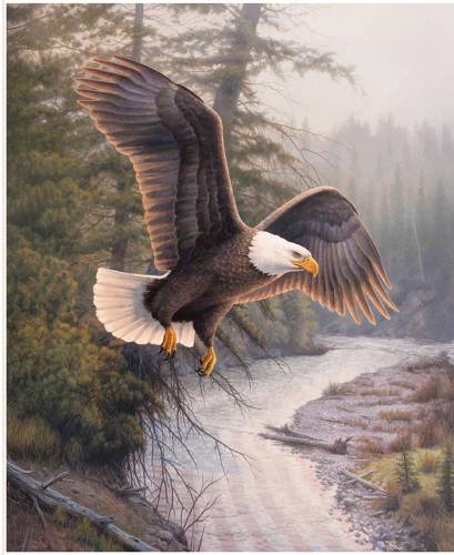 Whispering Pines Eagle Patriot Panel