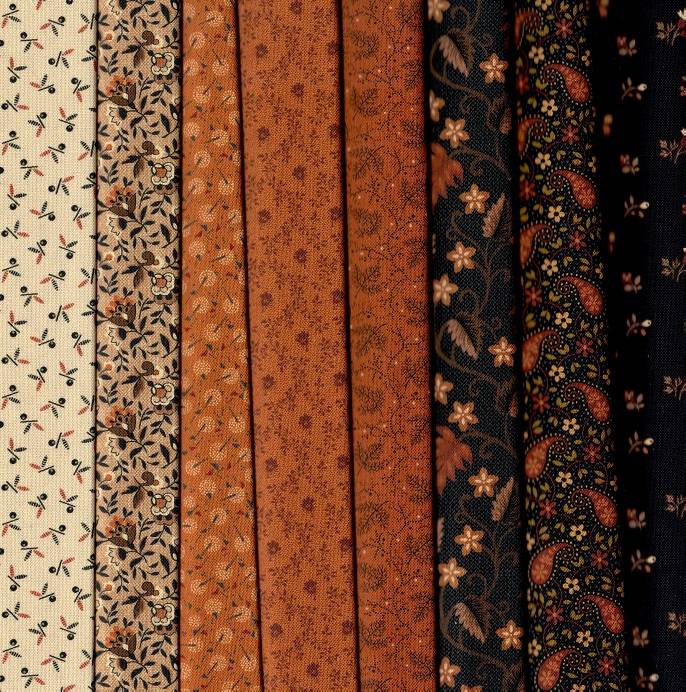 Midnight Cheddar Fabric Pack - 8 Fat Quarters