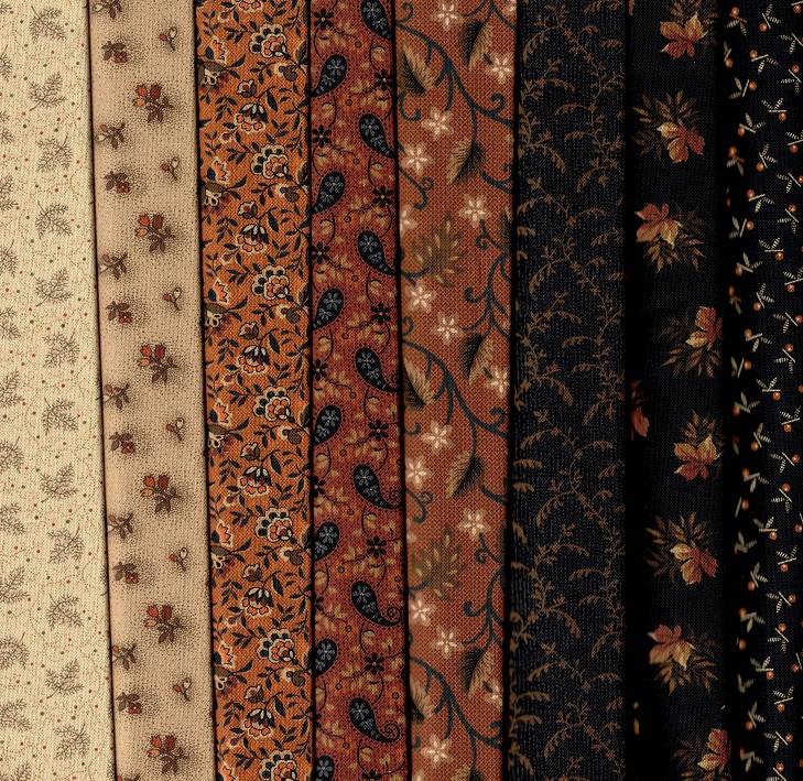 Midnight Cheddar Fabric Pack - 8 Fat Quarters