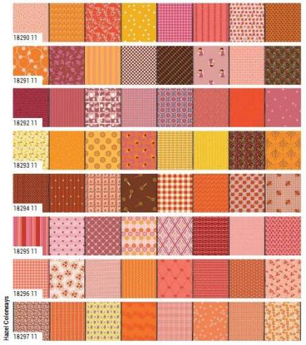 Gathered Lollies Half Yard Bundle - Hazel Colorways
