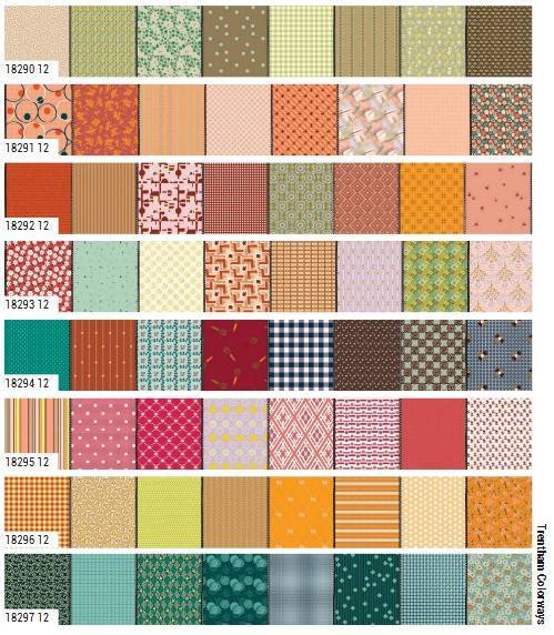 Gathered Lollies Half Yard Bundle - Trentham Colorways