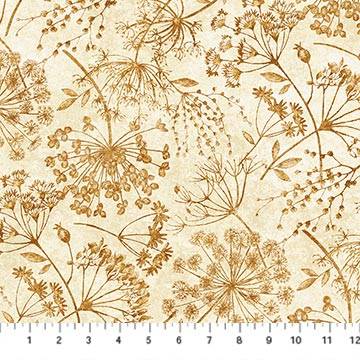 Organics - Stonehenge Queen Anne's Lace - Cream/Rust